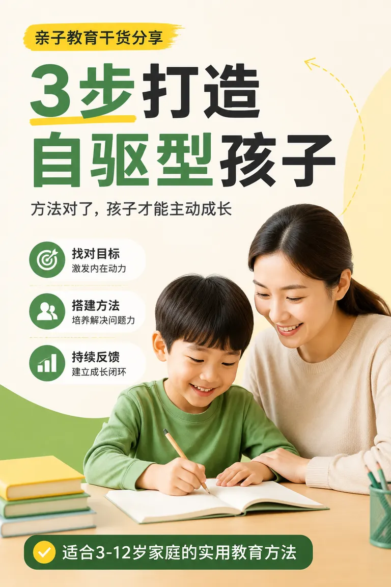 Xiaohongshu Cover Visual Director · Methodology Cover Parenting Education Experience Sharing Cover