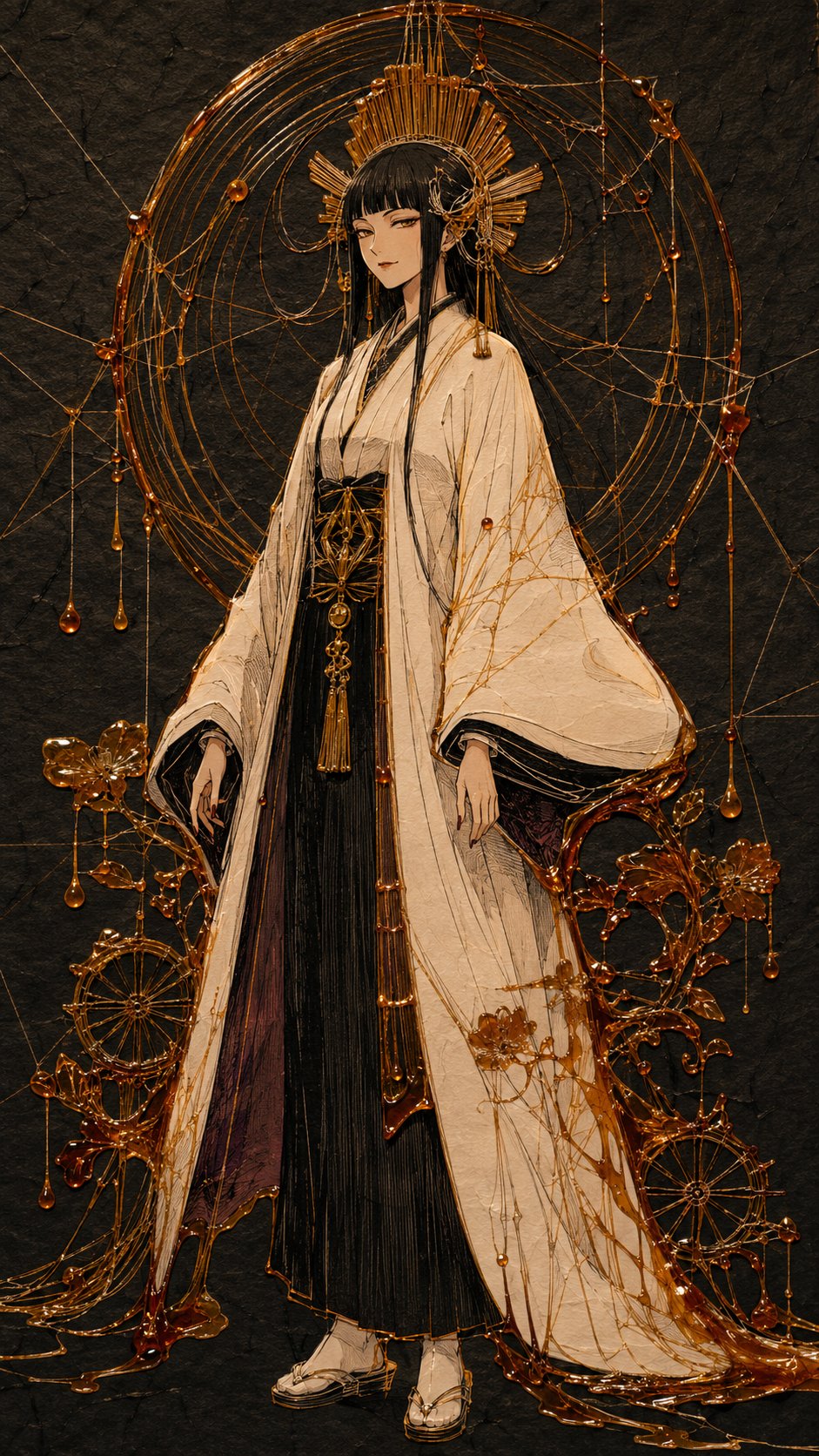 Bleach Series - Sugar painting + Line drawing